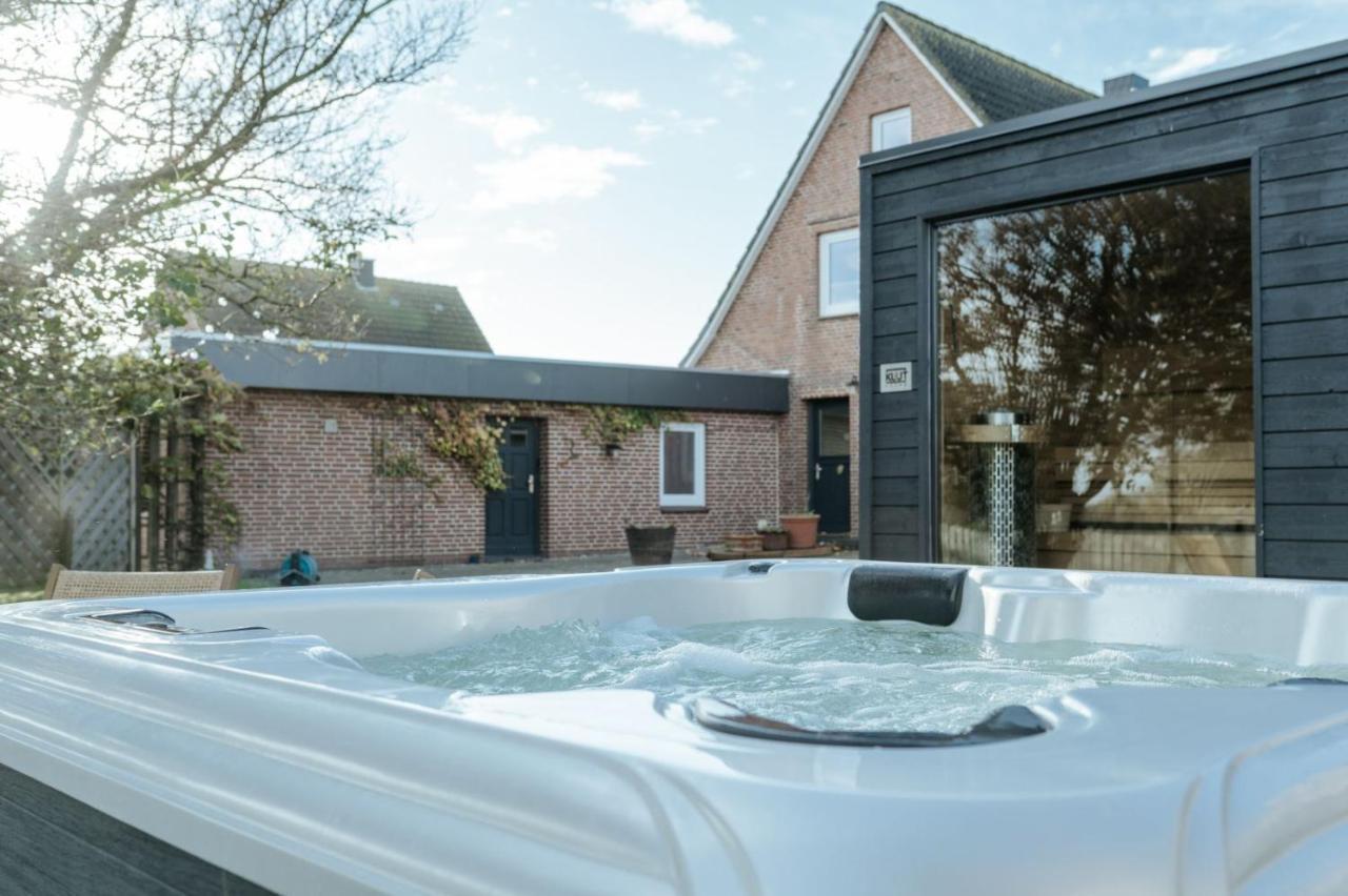Wunderschöne FeWo direkt am Meer mit Whirlpool&Sauna Nordstrand Exterior foto
